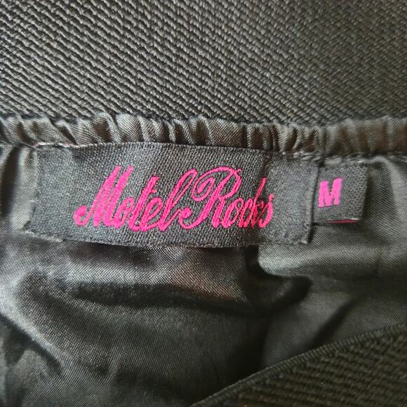 Motel Rocks Sequined Cochlea Mini Skirt Silver Size Medium - Picture 3 of 8